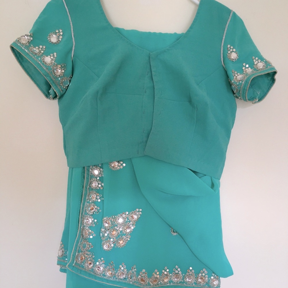 Gorgeous sari saree sequin border & sequins.